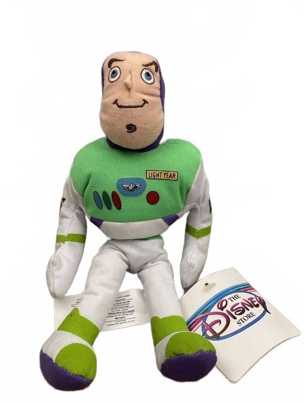 Vintage 8" Tall Disney Store Bean Bag Plush Toy Story Buzz Lightyear
